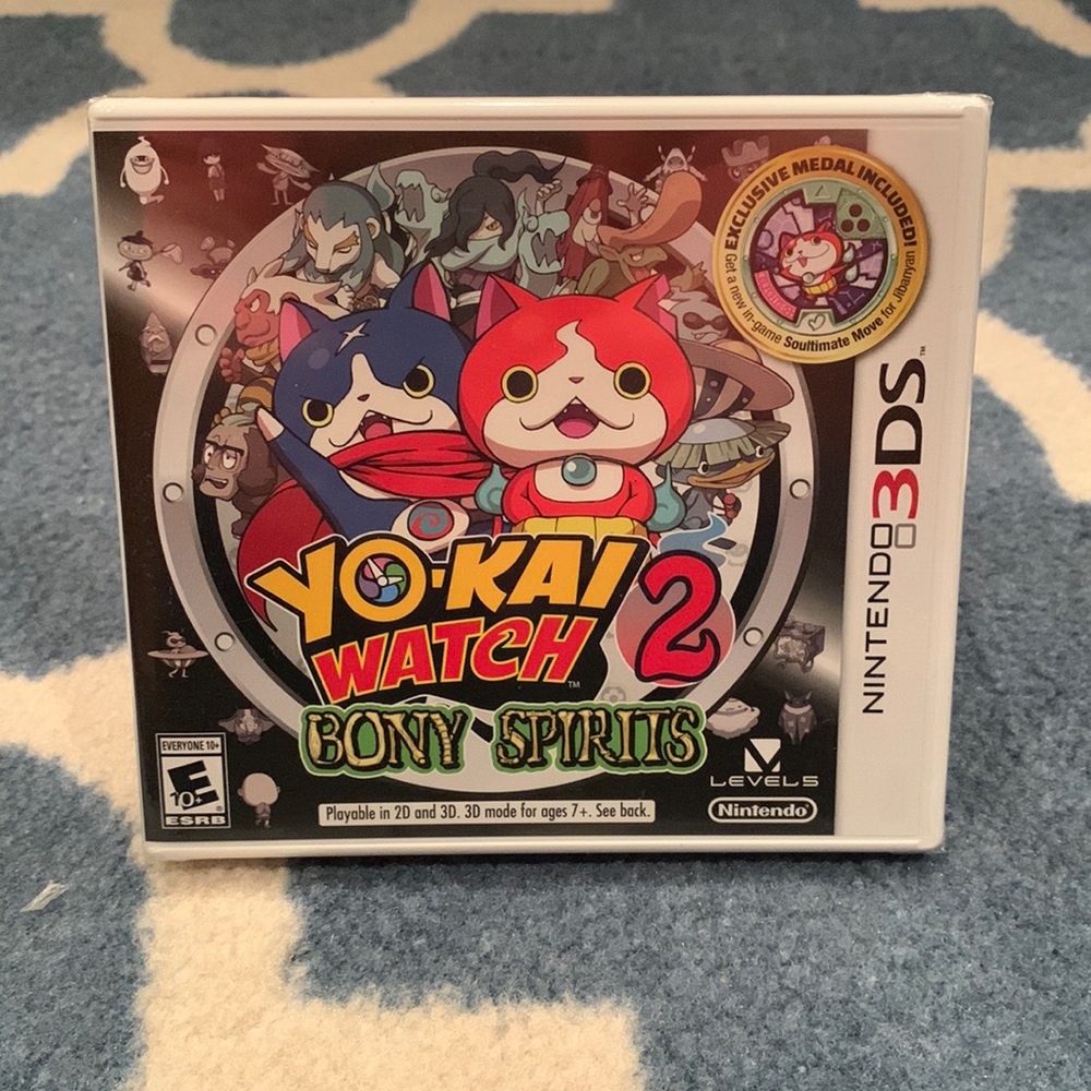 NEW! Yo-Kai Watch 2 Bony Spirits Nintendo 3DS Game